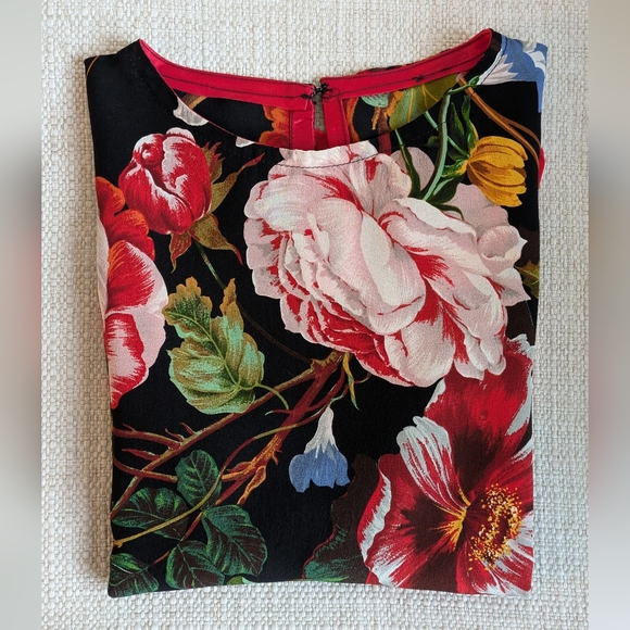 Silk Rose Garden Print Blouse - Picture 11 of 11